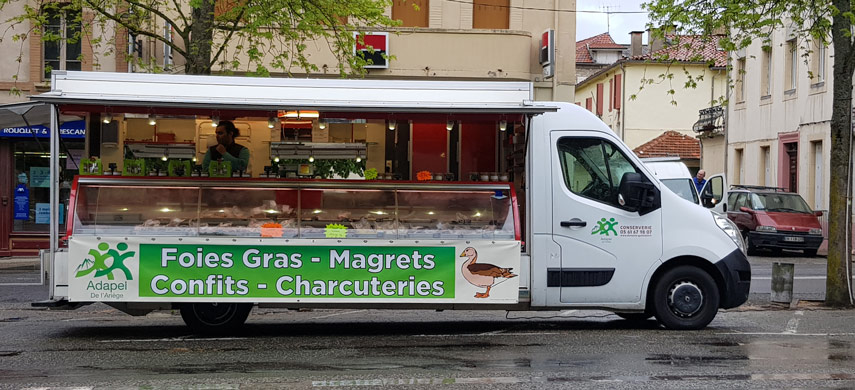 Vente Foie gras sur les marches